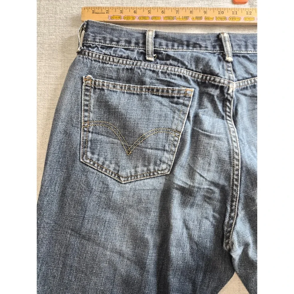 Levis 559 Jeans Mens 40x30 Blue Denim Cotton Relaxed Fit 5 Pockets Straight Leg